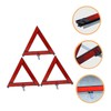 Ciieeo 3pcs Roadside Reflective Triangle Emergency Warning Signs and Lightweight