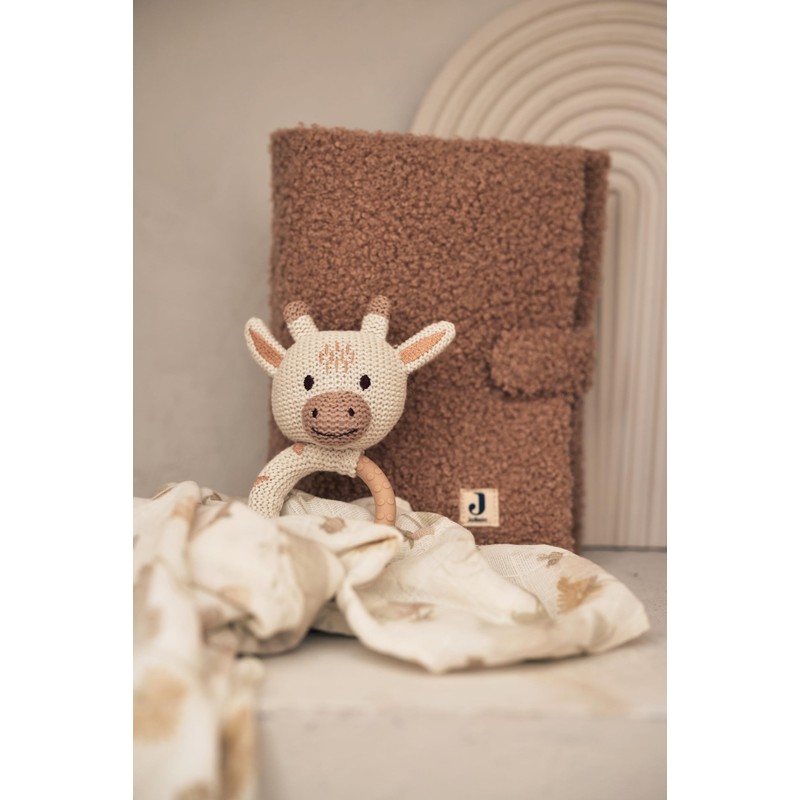 Jollein 101-007-67076 Rattle / Teether Giraffe White / Beige