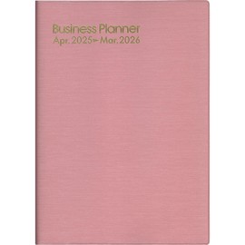 Hakubunkan No. 4197 Notebook, Beginning in April 2025, B5, Weekly Business Planner, Pink