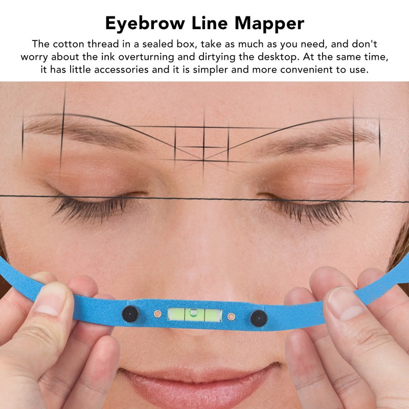 Eyebrow Line Marker Ruler Foldable Arch Microblading Eyebrow Mapping for
