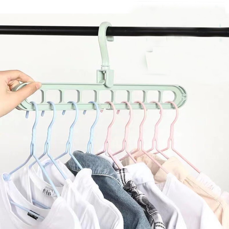 Eruceky 9 in 1 Clothes Hanger, Cascading Clothes Hanger, Multi