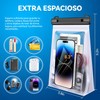 Bolsa Grande Impermeable para Teléfono Celular,Impermeable con Tira De Sellado,Bolsa