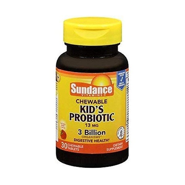 Sundance Chewable Kid's Probiotic 13mg 3 Billion, 30 Count (2)