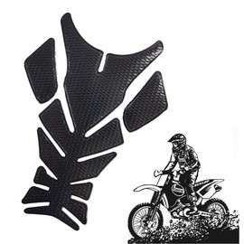 QIUMING Carbon Fibre Universal Motorcycle Tank Pad Protection Carbon Fibre Tank Pad Motorcycle Sticker Pad for Motorcycle Tank Suitable for Motorcycles Protects the Motorcycle (The Black Devil)