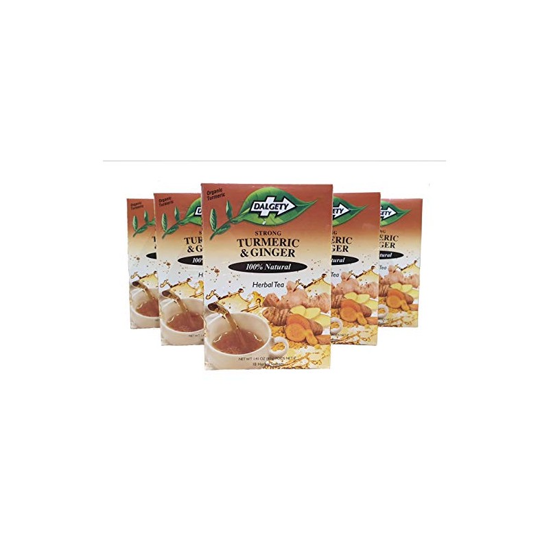 Dalgety Turmeric & Ginger Tea 108 Tea Bags with 100%