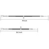 10L0L Golf Cart Brake Cable Set for Club Car Precedent