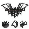 Zerodeko Crystal Shelf Display: Bat Shaped Corner Shelves Wooden Wall