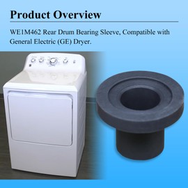 𝟏 𝐏𝐜𝐬 WE1M462 Rear Drum Bearing Sleeve, WE1M461 Retainer O-Ring, Fits General Electric (GE) Hotpoint Whirlpool Kenmore Dryer, Replaces AP2621911, 877502, AH266777, EA266777, PS266777, B00A8O047W