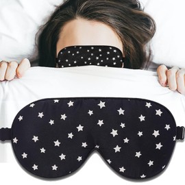 Sleep Mask, Silk-Like Light Blocking Sleep Masks, Zero Pressure Sleeping Eye Cover with Skin Friendly Fabric & Ergonomic for Comfort, Ultra-Soft Eyemask for Travel, Shift Work, & Home