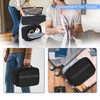 CURMIO Travel Sunglasses Storage Bag, Portable Glasses Box with Removable