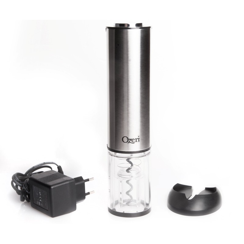 Ozeri Extravo Electric Wine Opener in Stainless Steel with Auto