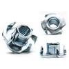 M6 (6mm ¯) T-Nuts Four Pronged Captive Blind Threaded Inserts