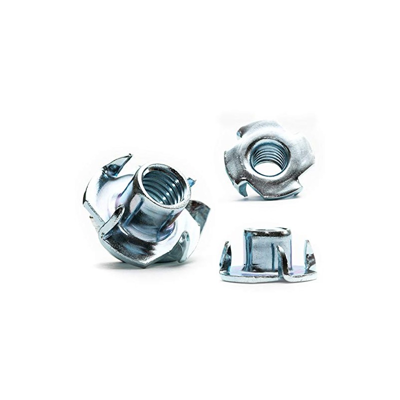M6 (6mm ¯) T-Nuts Four Pronged Captive Blind Threaded Inserts