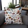 Harry Reading Pillow Covers for Book Lovers Gifts,Wizard Gift Pillow