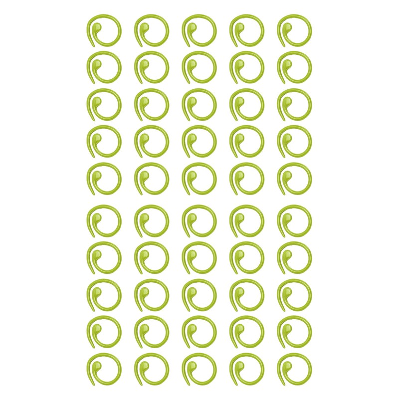 50PCS Metal Stitch Markers Spiral Markers Multifunctional Crochet Locking Hooks