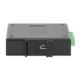 Intellinet Fast Ethernet Media Converter - IP40 Rated Metal Housing, 1310 nm Wavelength, DIN-Rail Mount, 2 DC Inputs -3 Yr Mfg Warranty–508964