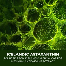 Astaxanthin 12mg Capsules – Maximum Strength Astaxanthin Supplement, Antioxidant Supplement from Icelandic Microalgae – 60 Capsules, 60-Day Supply - Support for Skin, Eyes, Recovery, & Immune Health