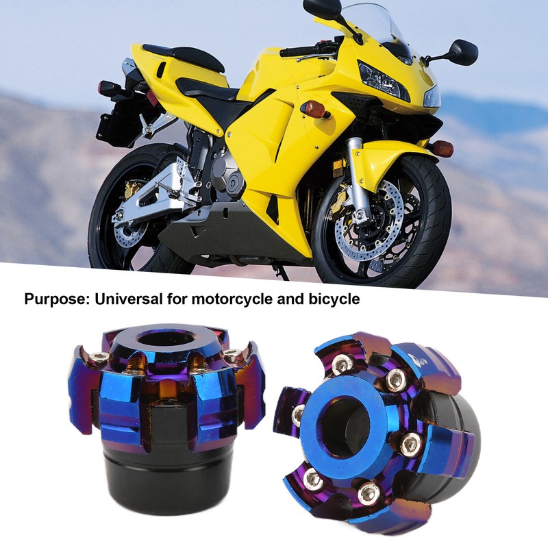 Pair of Motorcycle Wheel Front Fork Frame Slider Aluminum Alloy