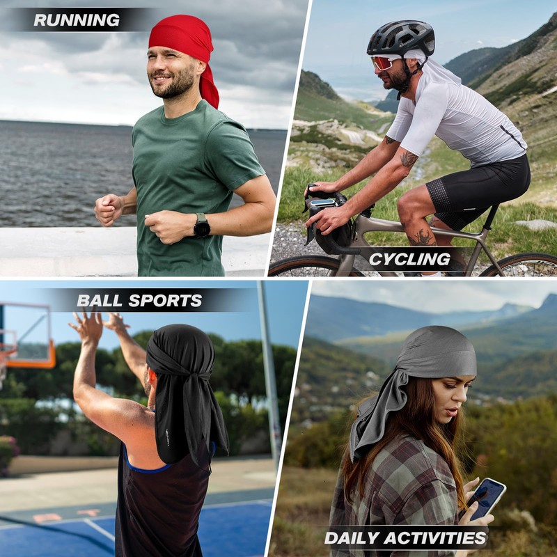 YANIKY Bandana Men's - Breathable Headscarf Summer Durag, Face Bandana