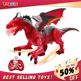 Remote Control Dragon Toy, Best Gift for Boys, Best Dream for Jurassic Fan's Dinosaur:_Fire Dragon