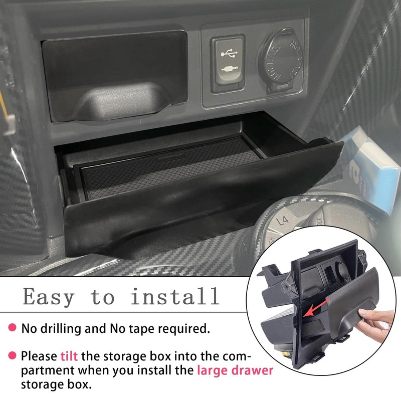 JDMCAR Storage Drawer Compatible with Toyota 4Runner Accessories 2014-2022 2023