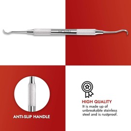 HOKIN Plaque Remover for Teeth Cleaning Tool Dental Care Kit - Stainless Steel Dental Picks for Men, Women, Kids and Pet Care (1 Pc)