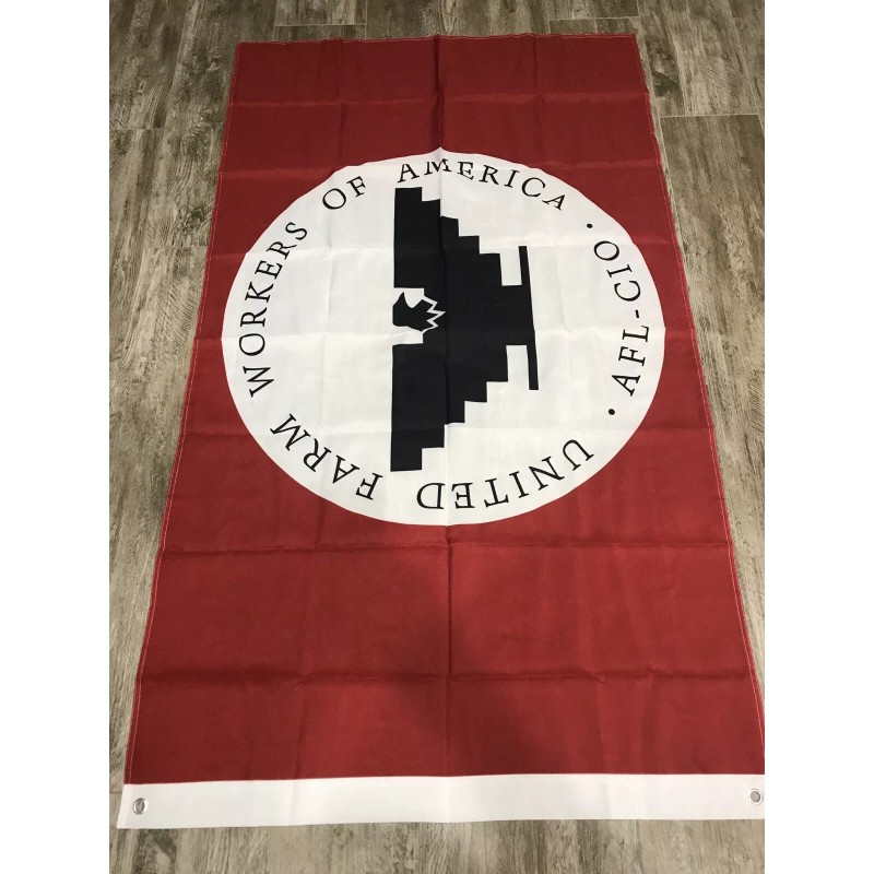 Unbranded United Farm Workers Flag 3x5ft UFW Union Black Protest