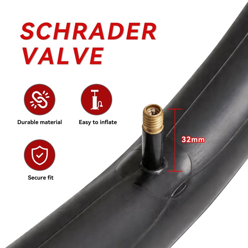 2-Pack 29" Bike Tubes 28/29x2.125/2.40 Self-Sealing Bicycle Inner Tubes with