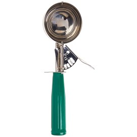 Winco ICD-12 - Cuchara para servir helados, Acero inoxidable y Plástico, Verde (Green)/Plateado (Silver), Talla 12, 3 1/4 oz capacity