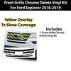 BOGAR TECH DESIGNS Front Chrome Delete Overlay Compatible with Ford