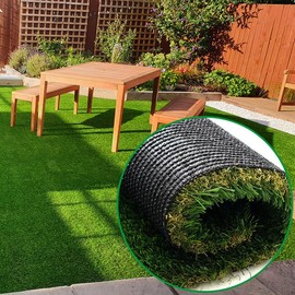 Petgrow Ultrathick Artificial Grass Turf,1.77 Inch High Dense W Shape Grass Silk -Durable PU Backing-Luxurious Indoor Outdoor Dog Garden Landscape Patio Synthetic Fake Faux Grass Mat-Sent by Rolled