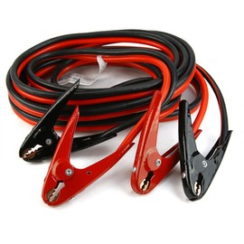 XtremepowerUS 2 Gauge 25ft Booster Cable Jumper Battery Cables Auto Clamp Heavy Duty Parrot Jaw with Carrying Case