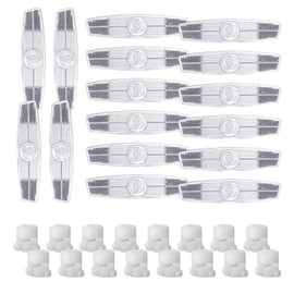 aghoer Spokes Cat Eyes, Pack of 16 Cat Eye Reflectors Bicycle, White Spoke Reflectors, Suitable for Most Bicycle Types