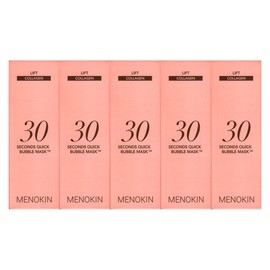 Menokin 30 Second Quick Bubble Mask Lift 95ml 5 pieces JJ Mall / 메노킨 30초 퀵 버블 마스크 리프트 95ml 5개  JJ몰