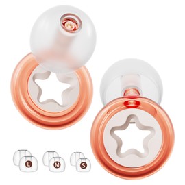 Noise-Canceling Earplug for Sleeping Transparent Ring Hearing Protection,Noise Canceling and Washable,3 Pairs S-L Ear Plugs,-26 dB,Sleep Earplugs for Work,Travel,Swimming Snoring Pink