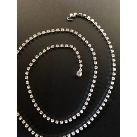 Fashion CRYSTAL RHINESTONE CHAIN SKINNY FASHION BELT