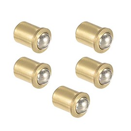 sourcing map Door Cabinet Closet Drawer 7mm Dia Brass Ball Catch Latch Catcher 5pcs