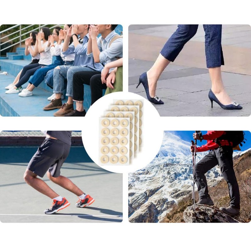 Natiform 75 Pcs Protective Toe Quill Eye Circle Anti-Friction Pad