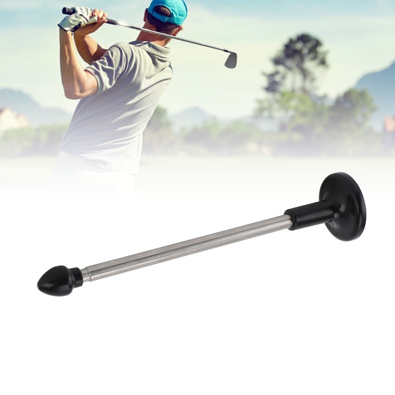 Golf Alignment Rod Stainless Steel Retractable Magnetic Club Alignment Stick