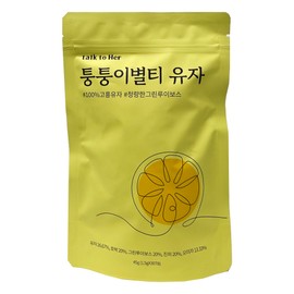 Talk to Heo 1+1 Talk to Her Tongtungi Byeol Tea Tea Bags Rooibos Tea Citron Tea 30 Pieces / 1+1 톡투허 퉁퉁이별티 티백 루이보스티 유자차 30개입
