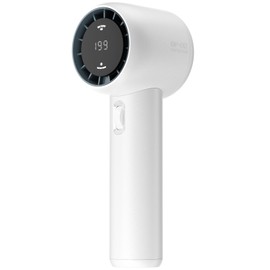 FUNJEO GF02 Portable Fan,Speed(1-199) Adjustable Handheld Turbo Fan,3600mAh Battery Operated Blow Cold Air with Digital Display, Travel Essentials for Women Men Sports/Camping/Holiday/Outdoor (White)