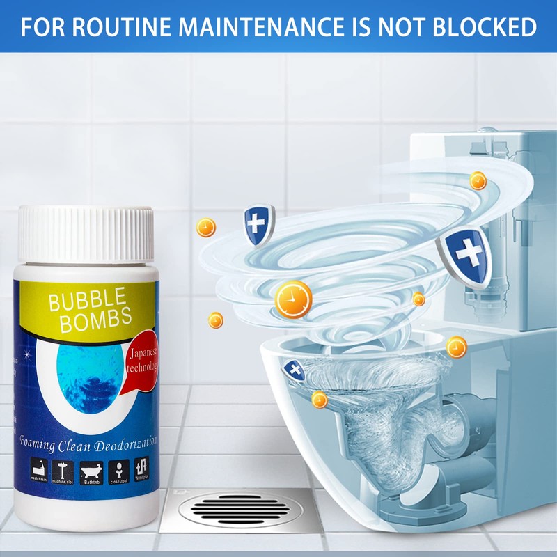 4pcs Bubble Bombs Drain Cleaner, Quick Dredge Pipeline, Powerful Sink