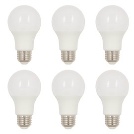 Westinghouse 5298020 10.5 Watt (75 Watt Equivalent) A19 Soft White LED Light Bulb, Medium Base, 6 Pack