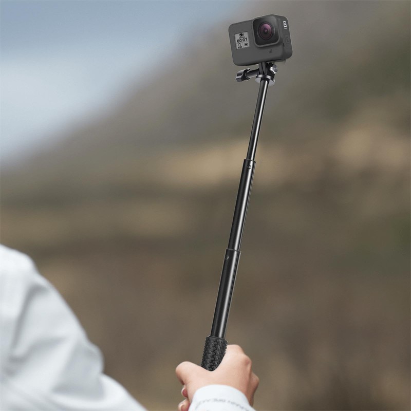 Waterproof Extendable Selfie Stick, 19-49cm Pole Handle Monopod Blue Telescopic