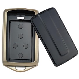 REPROTECTING TPU Key Fob Cover Compatible with 2021-2024 Jeep Grand Cherokee L Grand Wagoneer L Wagoneer Grand Cherokee L (Black/Black, TPU/5 Buttons)