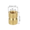 sourcing map Knurled Insert Nuts - 30Pcs M4 x 8mm