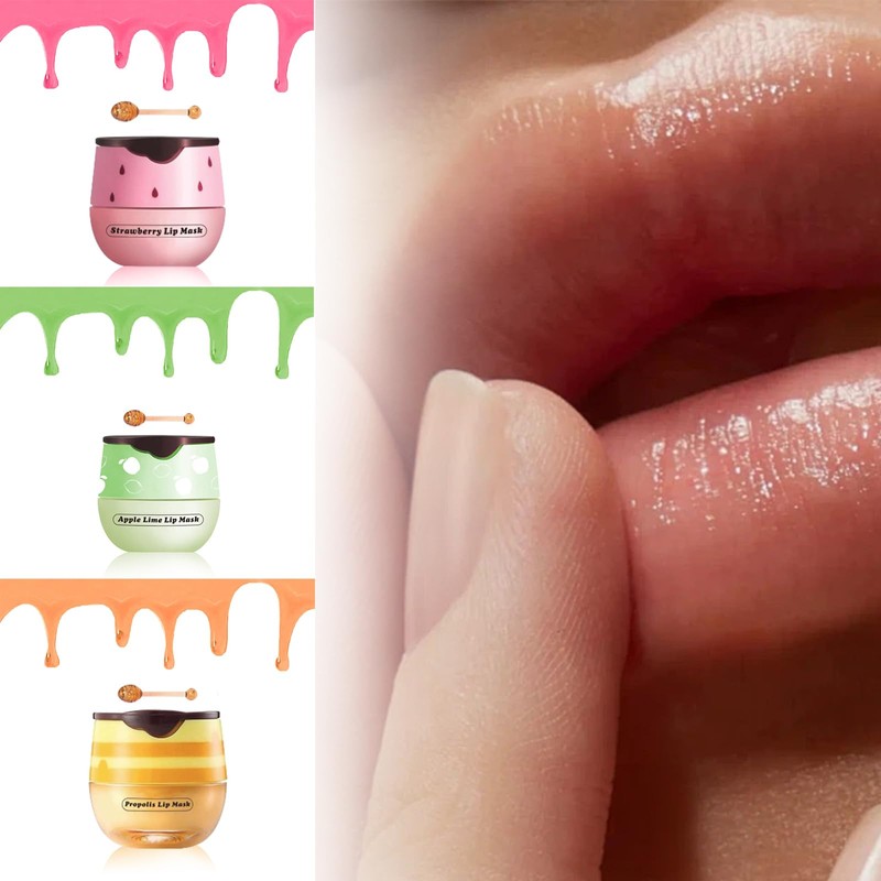 XdealCozyxc 3PCS Honey Balm Uk Lip, Bee Honeybalm for 24h