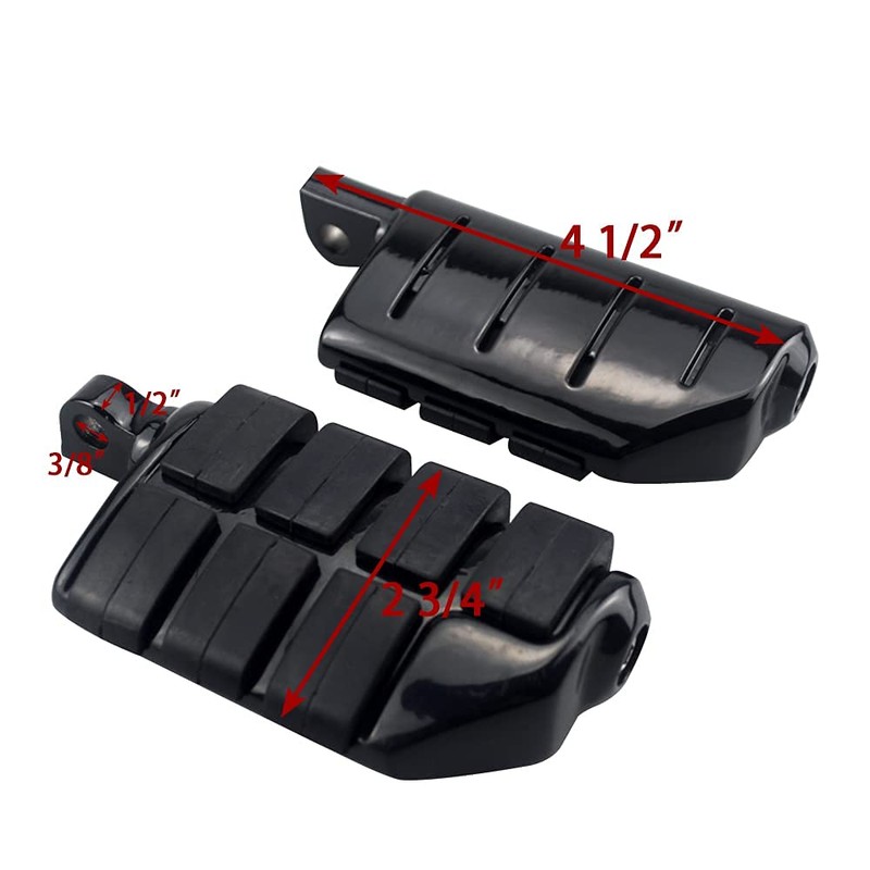 WOWTK Rear Passenger Footpegs Foot Rests Pedal Mount Fits for