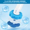 ALAHUGYEF 60 Pcs Disposable Toilet Brush Refills, tToilet Wand Refills