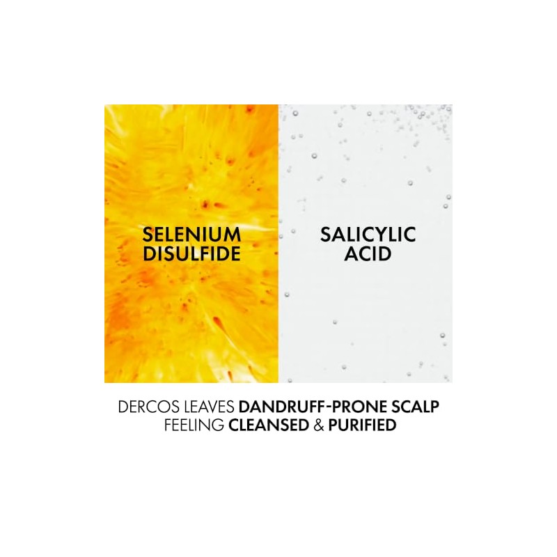 Vichy Dercos Technique Anti-Dandruff Purifying Shampoo, With 1% Salicylic Acid